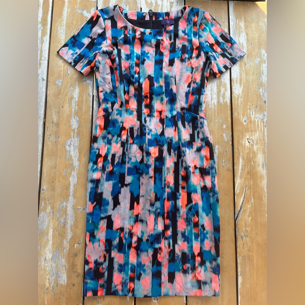NWT NYDJ Abby Vivid Pillar Shift Dress